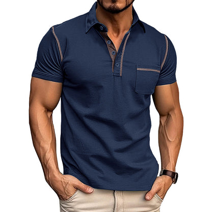 Short-Sleeved Polo Shirt - Summer Casual Quick-Dry Tops for Men