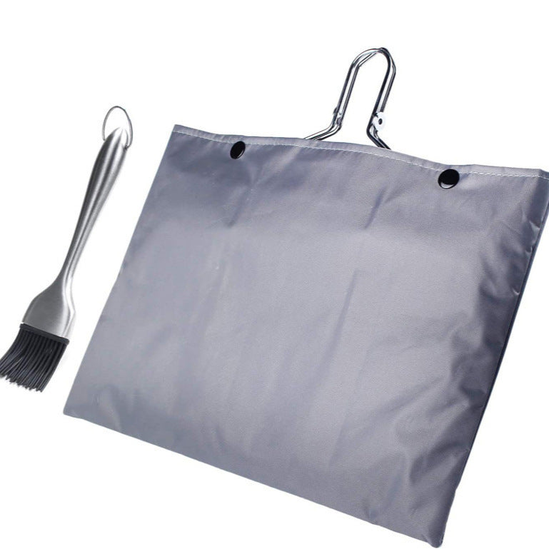 Stainless Steel Barbecue Mesh Basket Square Outdoor Folding