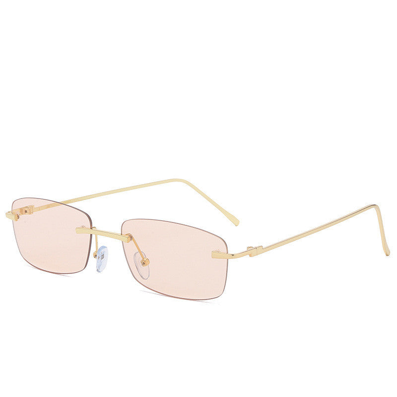 Fashion Rimless Cut-Edge Ocean Lens Sunglasses