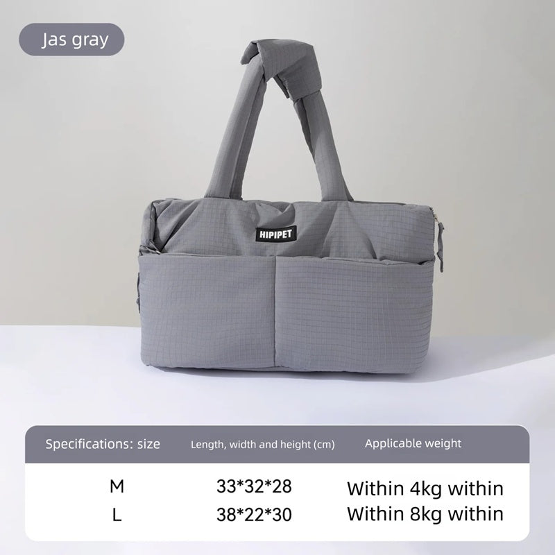 Dog Car Seat Pet Carrier with Adjustable Safety Leash - Portable Center Console for Small Dogs and Cats