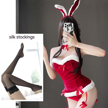 Women's Bunny Costume Lingerie Set – Playful and Elegant