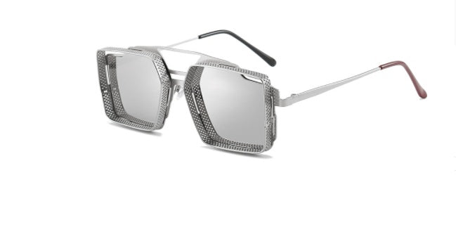 Vintage Steampunk Metal Sunglasses for Men