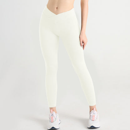 Cross Waist Thread Sports Tights