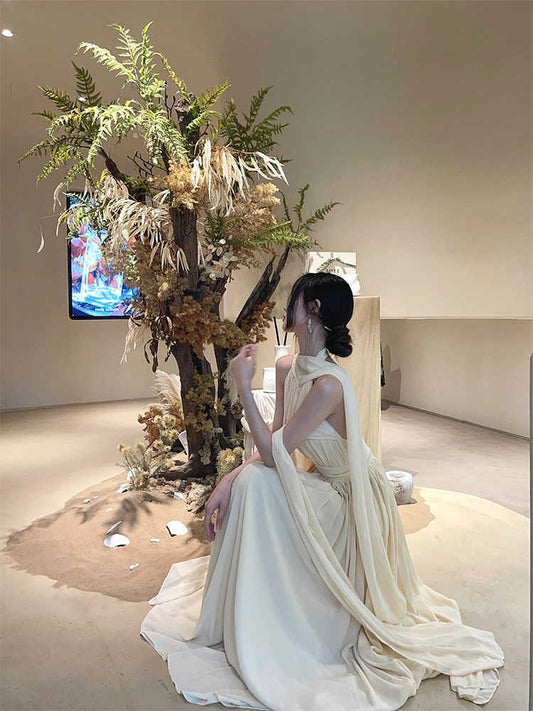New French Style High Sense Graceful Formal Dress