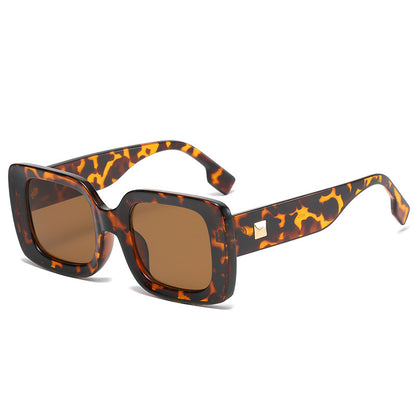 Classic Retro Square Sunglasses Large Frame