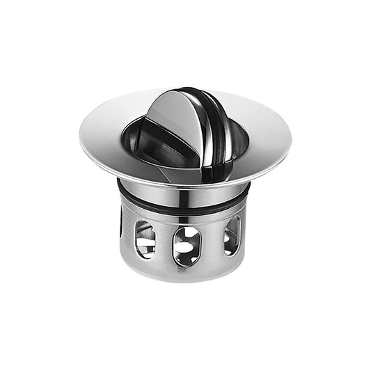 Explosion-proof Stainless Steel Thickened Flap Basket Drain Ceramic Basin Basket Drain