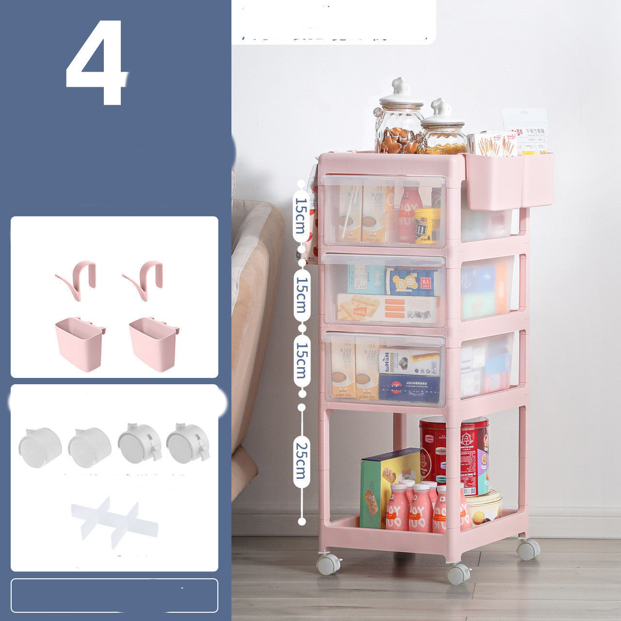 Children's Bottle Storage Box Trolley