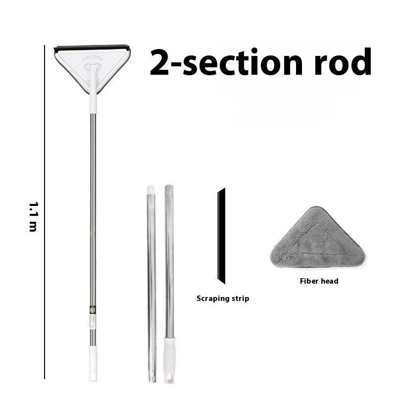 Lengthening Bar Large Household Triangle Mop Wiping Glass