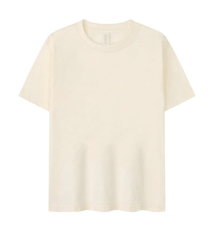 Children's Solid Color Round Neck Short Sleeves T-shirt