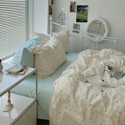 Small Flower Bed Sheet Four-piece Cotton