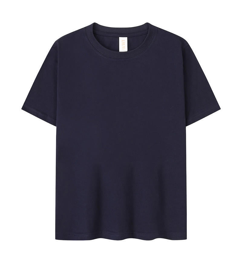 Children's Solid Color Round Neck Short Sleeves T-shirt