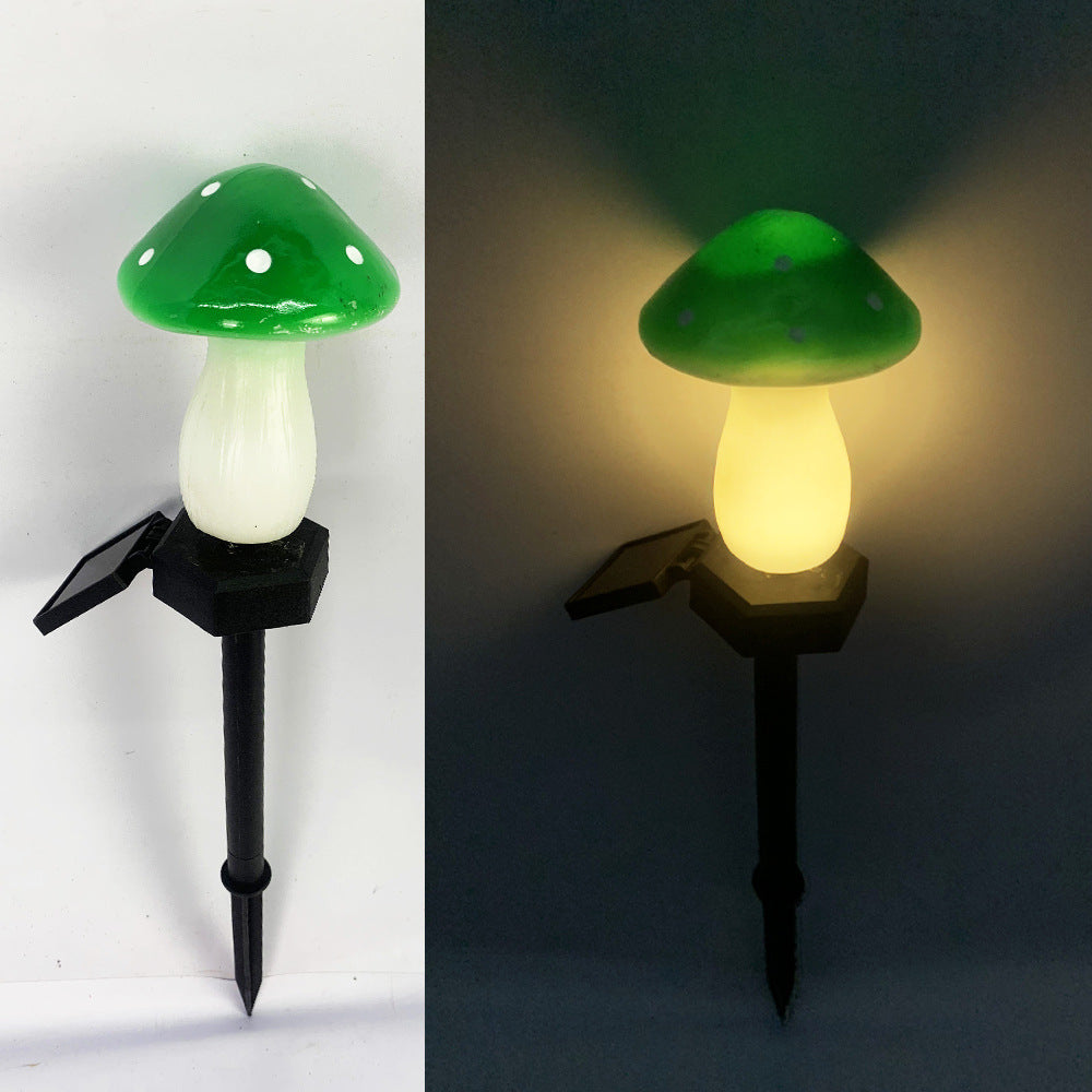 Plastics Solar Mushroom Night Light - Outdoor Courtyard Garden Decoration