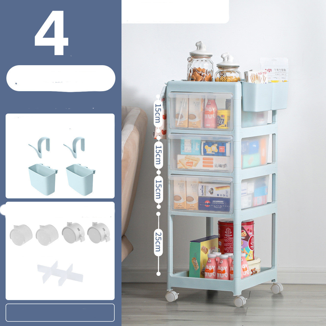 Children's Bottle Storage Box Trolley