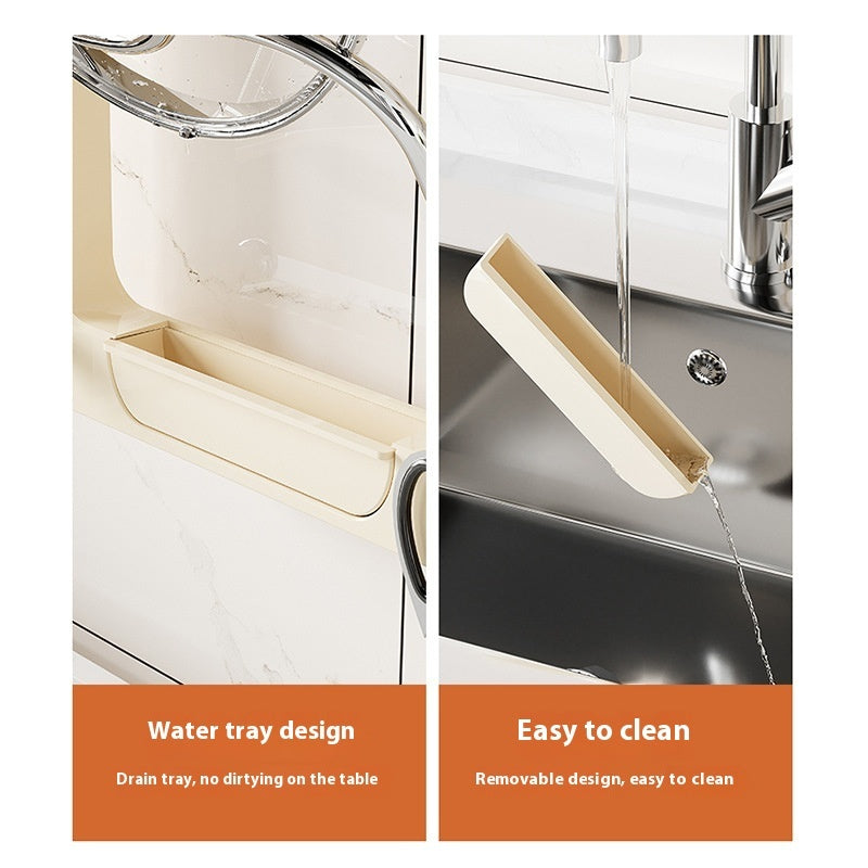 Suction Cup Lid Rack Placement Device Punch-free Wall-mounted