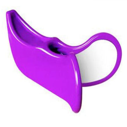 Purple plastic tool on a white background
