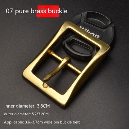Casual Men Solid Brass Belt Buckle Accessories