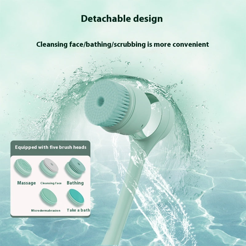 Electric Bath Brush - Automatic Back Rubbing Long Handle Brush