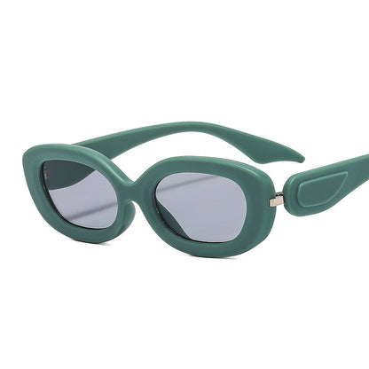 Oval Small Frame Trendy Sunglasses for Men & Women