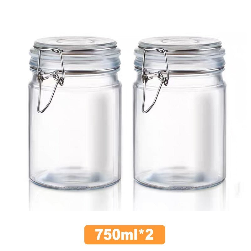 Glass Sealed Cans For Kitchen Food