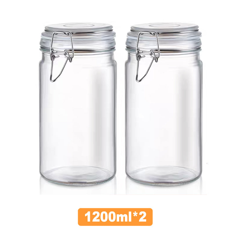 Glass Sealed Cans For Kitchen Food