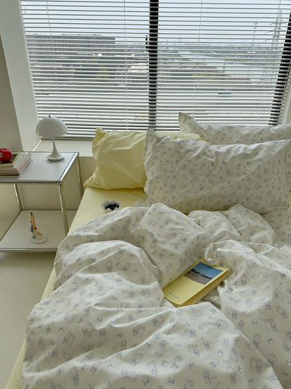 Small Flower Bed Sheet Four-piece Cotton