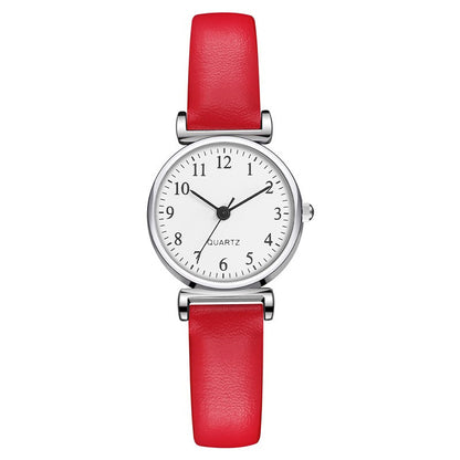 Small Simple Student Quartz Watch with Thin Strap