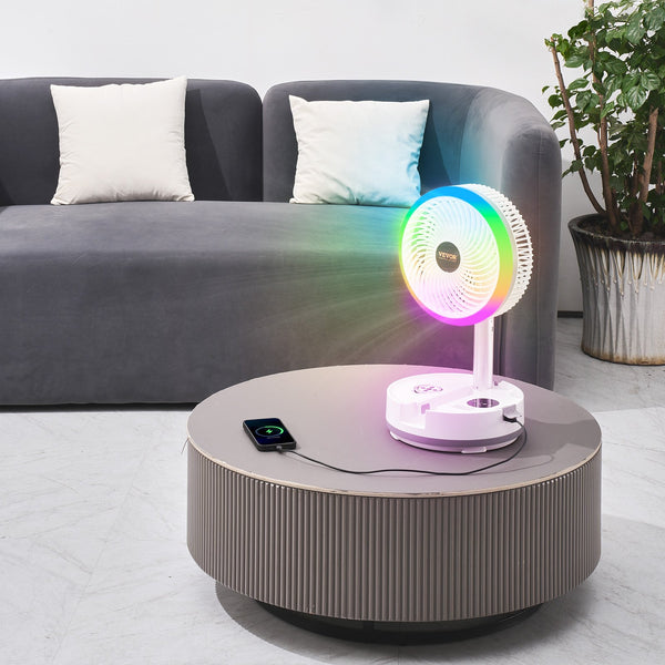 10 Inch Foldable Rechargeable Oscillating Fan