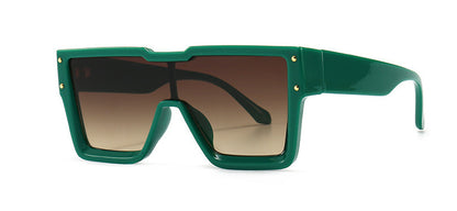 Oversized One-Lens Square Sunglasses for Men & Women