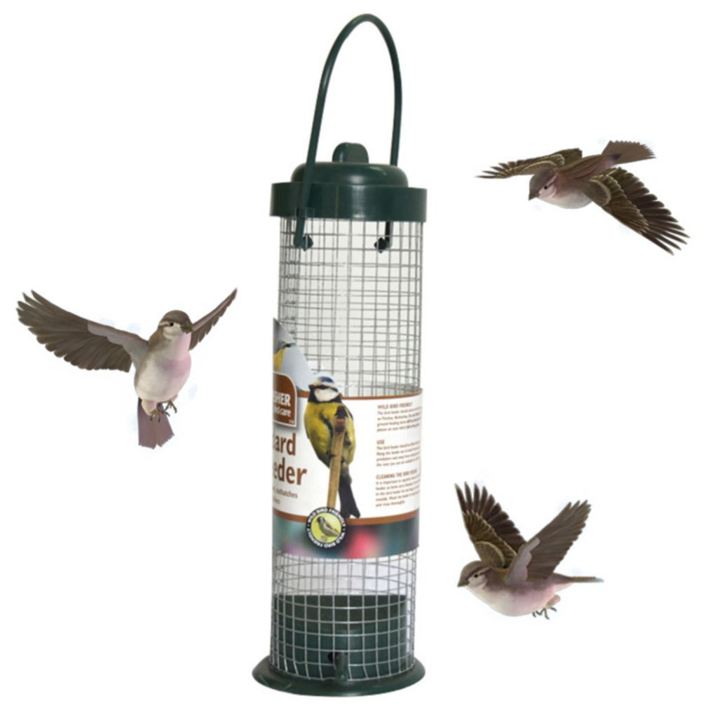 Fashionable Hanging Plastic Mesh Bird Feeder - Medium Size