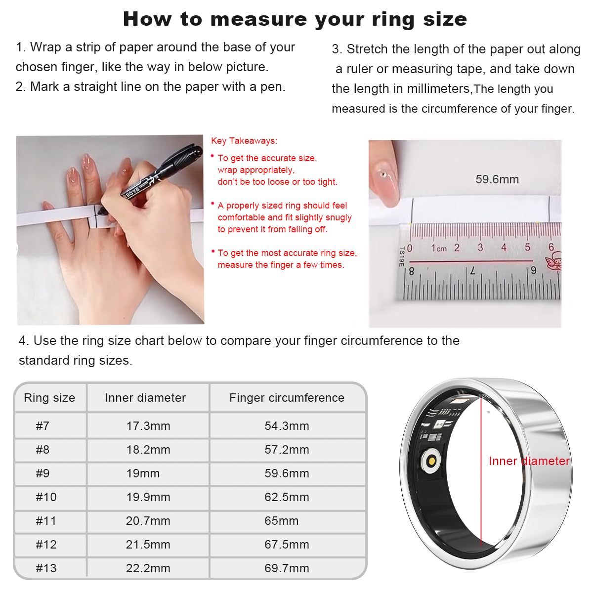 Health Smart Ring - Advanced Fitness Tracker