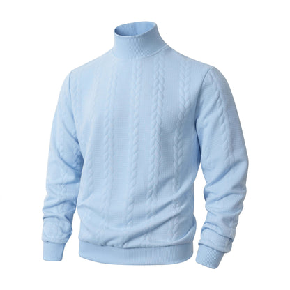 Light blue sweater on a white background