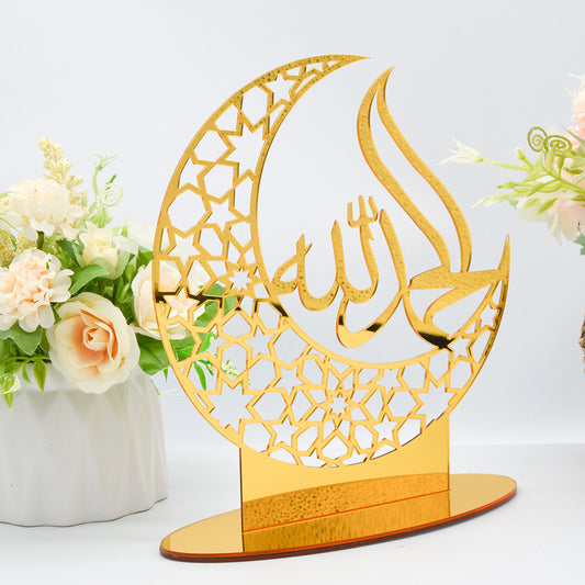 Moose Festival Acrylic Mirror Wall Ornaments - Stylish & Decorative