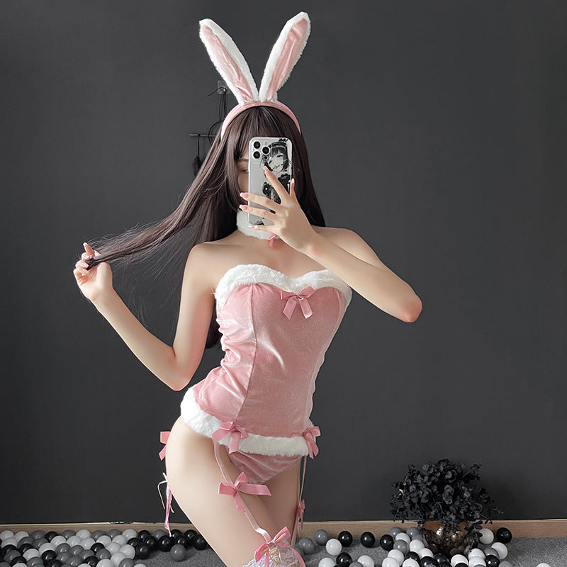 Women's Bunny Costume Lingerie Set – Playful and Elegant