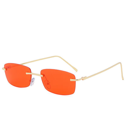 Fashion Rimless Cut-Edge Ocean Lens Sunglasses
