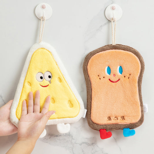 Cartoon Hand Towel Hanging Kitchen Hand-wiping Quick-drying Rag