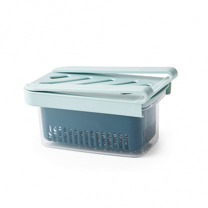 Drawer Refrigerator Fresh-keeping Box Kitchen Sealed Box Food Storage Drain Storage Box