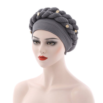 Popular Baotou Hat Braid Hat Messy Linen