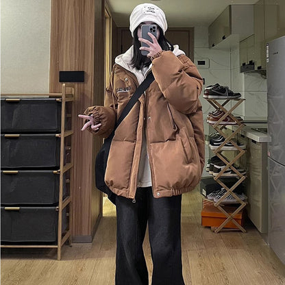 Fake Two-piece Cotton-padded Clothes Young Girls' Winter Wear New Thick Coat