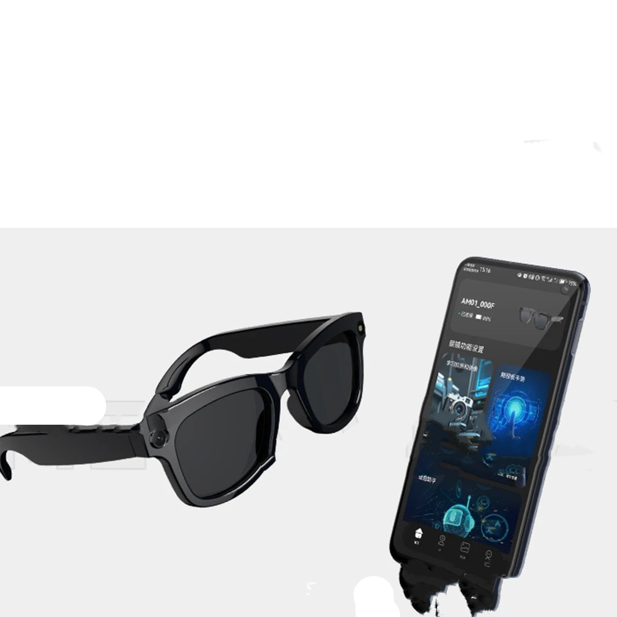 AI Glasses with Call and Video Shooting Features