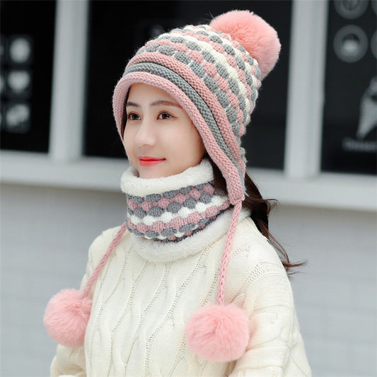 Women's Outdoor Cycling Fleece Thick Wool Hat