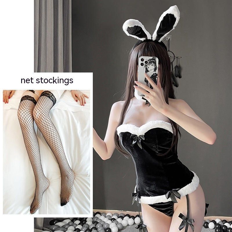 Women's Bunny Costume Lingerie Set – Playful and Elegant