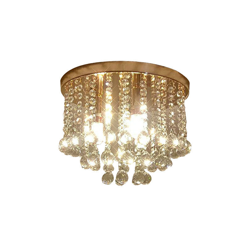 Round Crystal Aisle Entrance Corridor Ceiling Lighting