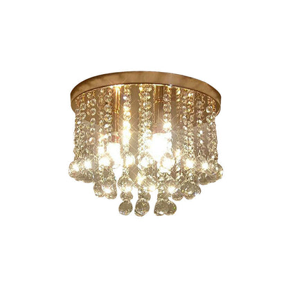 Round Crystal Aisle Entrance Corridor Ceiling Lighting