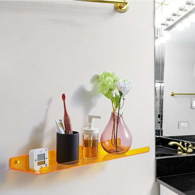 Shelving Color Wall Hanging Perforation-free Storage Rack Bathroom