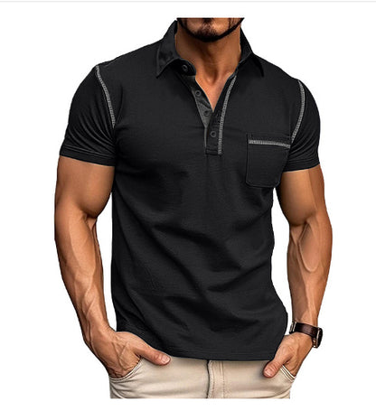Short-Sleeved Polo Shirt - Summer Casual Quick-Dry Tops for Men