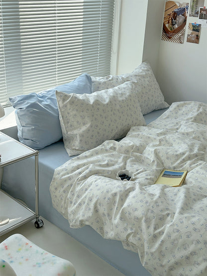 Small Flower Bed Sheet Four-piece Cotton