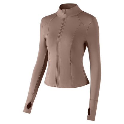 Autumn Outdoor Yoga Clothes Sports Coat For Women