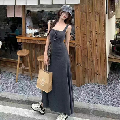 Summer Waist-tight Retro Dress Women