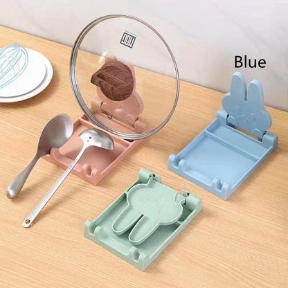 Kitchen Shelves Folding Pot Lid Rack Spatula Rack Integrated Shelves