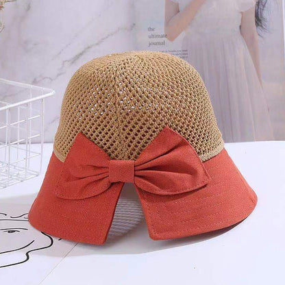 Women's Sunscreen Sun Hat Mesh Breathable Bow